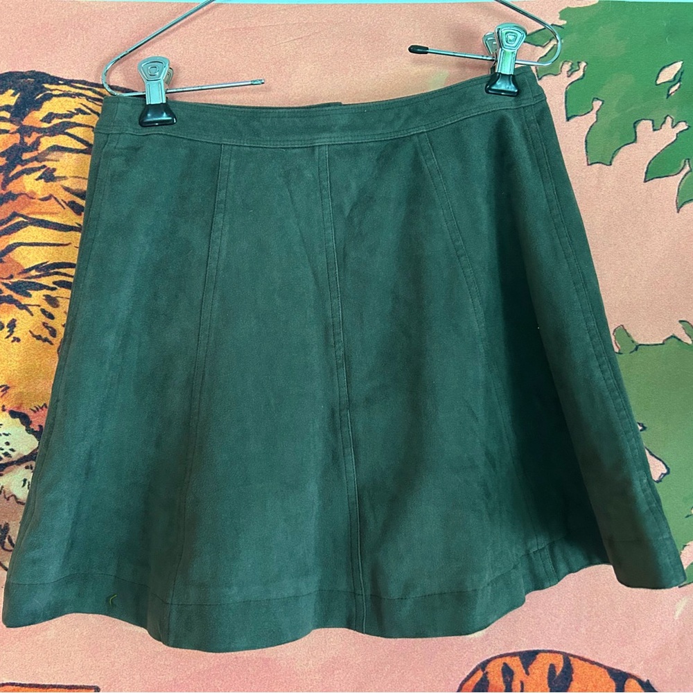 Abercrombie & Fitch faux suede snap mini skirt - Picture 3 of 5